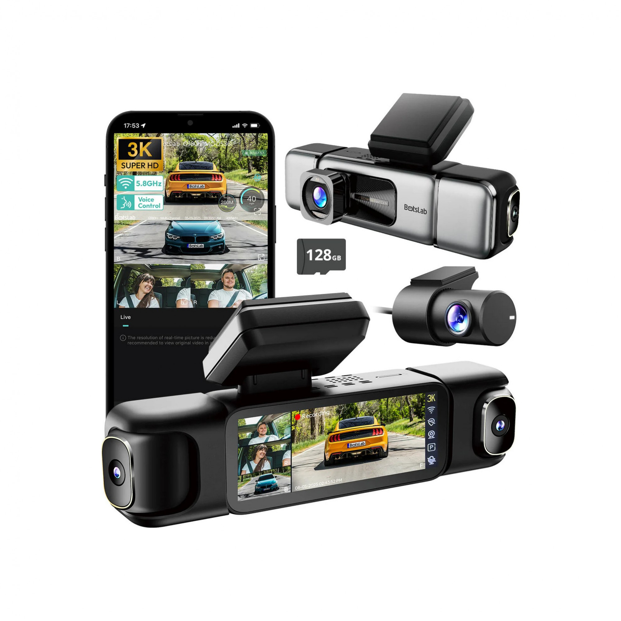 Видеорегистратор Botslab G980H (4 камеры)